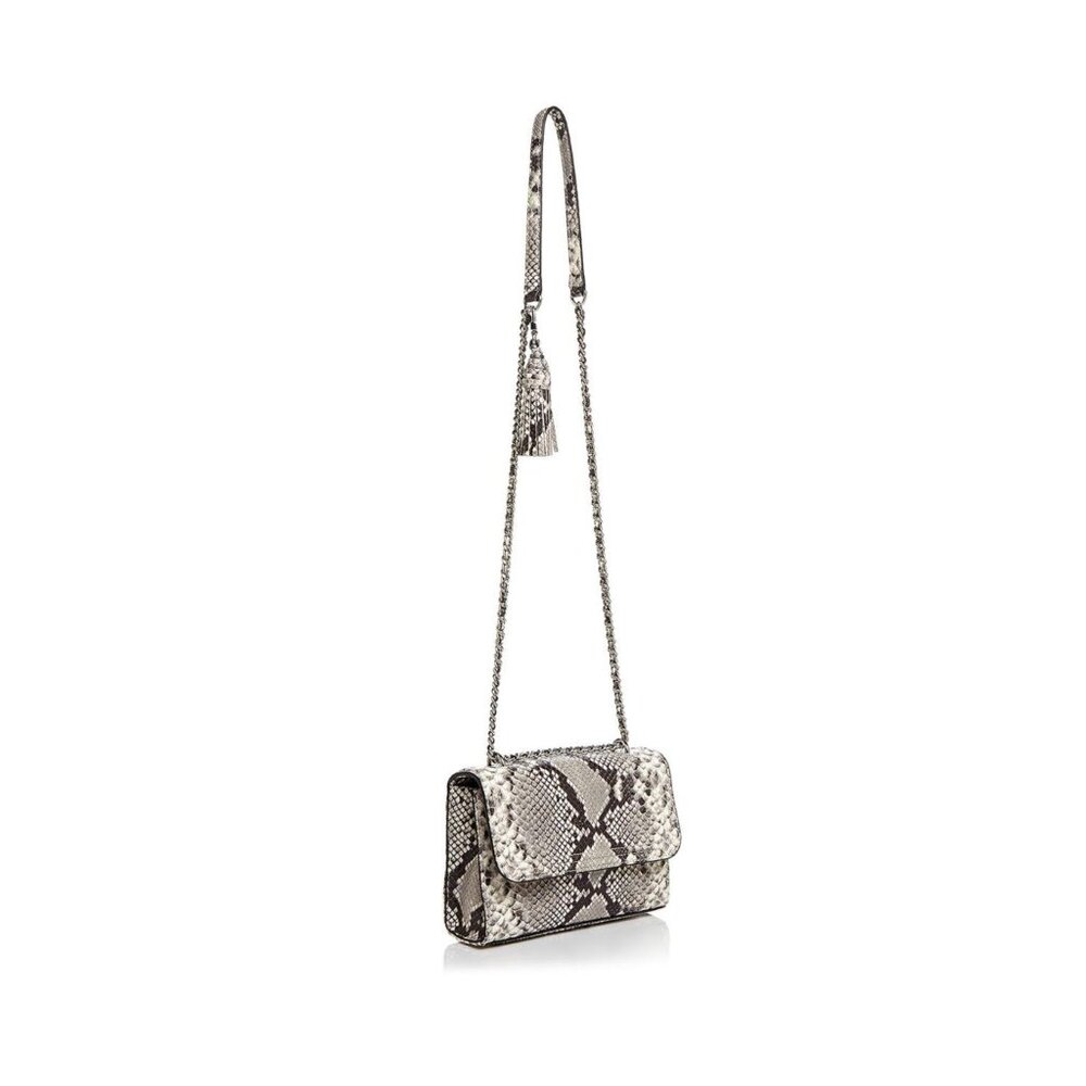 Tory Burch Handbag 'Fleming' Small Embossed Snakeskin Handbag